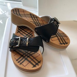 Burberry authentic clogs!